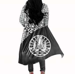 Leggings da donna stile Tonga stampa polinesiana 2 pezzi felpa Cardigan invernale donna e ultimo Design Lady Outwear Leggings sportivi - Product Image 4