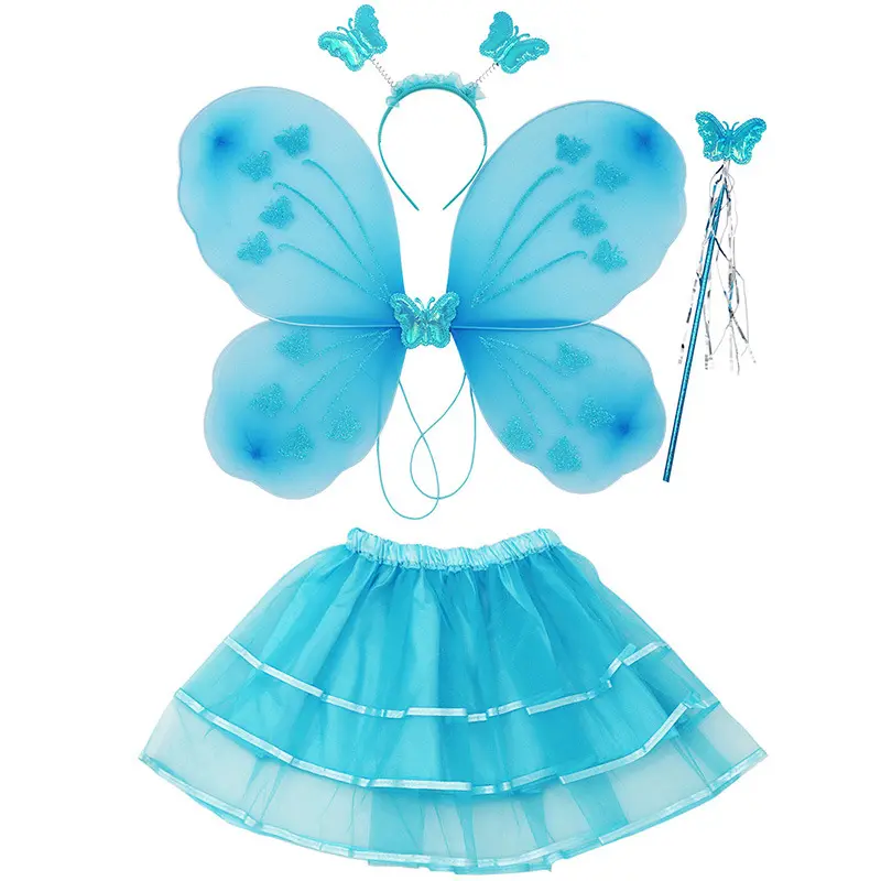 Traje de cosplay con alas de mariposa, para niñas, animales, Halloween, espectáculo, escenario
