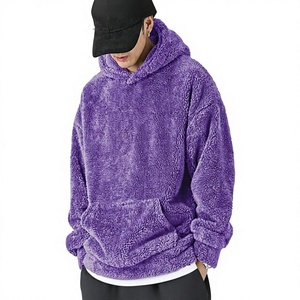 Sweat-shirt à capuche en sherpa pour homme, en molleton de coton, service de marque privée pour les détaillants indépendants - Product Image 1