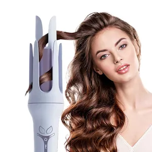 Oem Wholesale Temperature Control Fast Heated Professional Automatic Rotating Curling Iron Hair Curler For Women