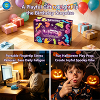Jouet sensoriel magique qui brille dans le noir, ensemble de vers extensibles, insectes avec pinces, jouet anti-stress pour enfants, fête d'Halloween