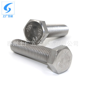 สกรูหัวหกเหลี่ยมสแตนเลส 304 ของ Shanghai Guang Hardware ขนาด M14 M16 M18 ระดับ 10.9 12.9 ชุบผิวแบบพาสซิเวท อะไหล่มาตรฐาน - Product Image 4