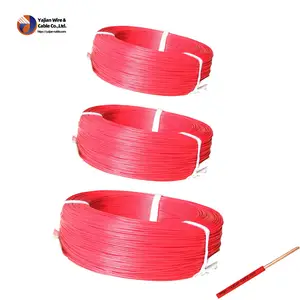 Nucleo isolato in PVC rame BV fili di pelle solido conduttore tipo 20/18/17/16/14/12/10/8 AWG singolo Pin cavo elettrico duro e cavo EL