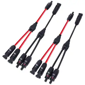 IP67 tahan air hitam merah kawat Y jenis konektor tahan air Solar konektor Y3 Solar kabel konektor