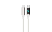 Kabel Data IMC11 Pengisian Cepat Lampu Menyala Terus-Menerus 60W Tipe C ke Tipe C Tipe-C ke Lightning untuk Ponsel Kabel Data Anyaman