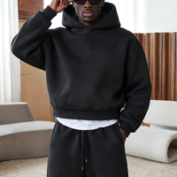 Ensemble survêtement homme hiver 2 pièces de haute qualité, sweat à capuche et pantalon de jogging en molleton 100 % coton 500 GSM, coupe oversize, personnalisable en gros