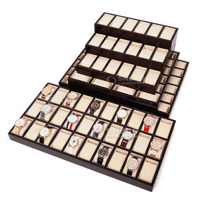 Bandeja de Lujo Premium para Relojes Shero, Base de MDF con Cubierta de Microfibra, Color Personalizado, Almacenamiento y Exhibición de Relojes de Alta Gama - Product Image 1