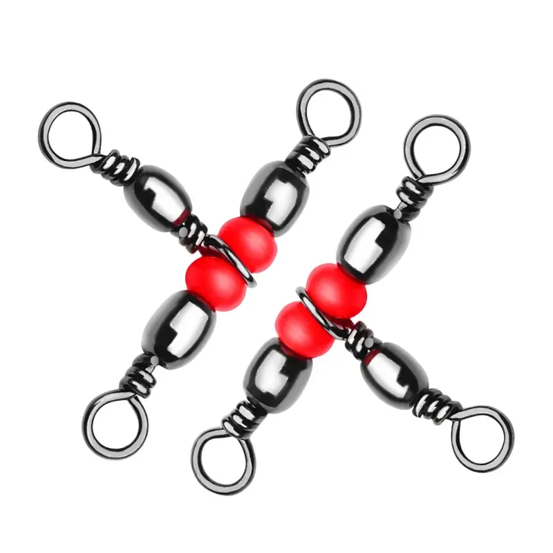 3-сторонний поворотный Рыболовный соединитель из нержавеющей стали с поворотным крючком аксессуары