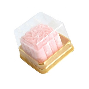 Bán buôn Pet nhựa vuông vàng vỉ bao bì hộp bánh trung thu khoang khay - Product Image 5