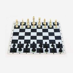 Tapis de jeu d'échecs carré en silicone pliable, étanche et écologique, avec pièces, vente directe fabricant, logo personnalisé - Product Image 1