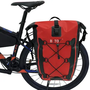 Alforja trasera doble para bicicleta de ciclismo, bolsa de viaje para SILLÍN, bolsa impermeable para bicicleta