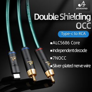 <span class=keywords><strong>Cable</strong></span> de Audio de Alta Gama con Conector Tipo-C <span class=keywords><strong>a</strong></span> RCA Dual, Chapado en Oro, <span class=keywords><strong>Cable</strong></span> <span class=keywords><strong>Auxiliar</strong></span> Estéreo <span class=keywords><strong>Macho</strong></span> <span class=keywords><strong>a</strong></span> <span class=keywords><strong>Macho</strong></span> para <span class=keywords><strong>USB</strong></span>-C, <span class=keywords><strong>Cable</strong></span> de Nervio Plateado OCC 7N - Product Image 2