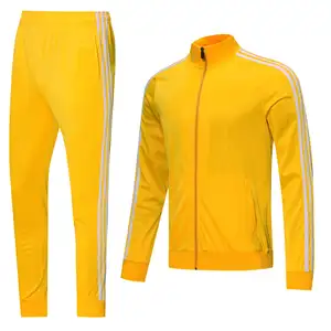 Chándal de fútbol personalizado para hombre, chaqueta de entrenamiento deportivo de secado rápido, conjunto de 2 piezas