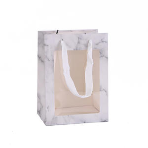 High Grade Customized Orders Full RangeServices Window <b>Bag</b> Marble Grain Style <b>Gift</b> <b>Bags</b> Kraft Paper <b>Bag</b> Wholesale From Vietnam - Product Image 1