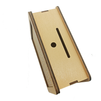 Tirelire carrée créative en bois étanche pour enfants, boîte de rangement d'argent, décoration de chambre et de bureau