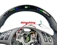 Volant en cuir pleine fleur personnalisé avec LED pour BMW E46, accessoire de voiture haut de gamme