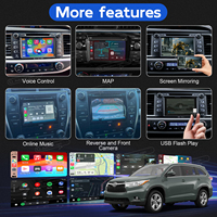 Kit de Interfaz de Módulo Decodificador Inalámbrico Apple CarPlay Android Auto para Toyota Highlander/RAV4/Corolla/Tundra/CH-R/Alphard/86/Camry