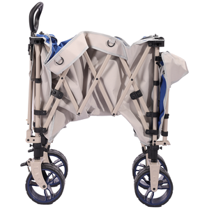 Customizable Hot Sales White Folding Camping Trolley <b>Cart</b> Stainless Steel Hiking Outdoor Camping Travelling Folding Wagon <b>Cart</b> - Product Image 4