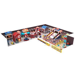 Trẻ em chơi khu vực sân chơi trong nhà Thiết bị bóng hồ bơi mềm chơi trượt vui vẻ đi vòng nhỏ sân chơi trong nhà để bán - Product Image 2