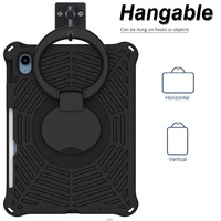 Casing Tablet Anti-Shock dengan Pegangan dan Stand dari Busa EVA untuk iPad 10.9 Inch Generasi ke-10 dan ke-11, Dilengkapi Tali Bahu yang Dapat Disesuaikan
