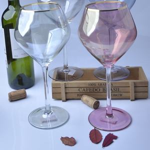 <strong>Lolita</strong> decal <strong>wine</strong> <strong>glasses</strong> gift set for wedding and banquet best red <strong>wine</strong> <strong>glasses</strong> fancy glassware gold rim <strong>lolita</strong> decal gold plated stem <strong>wine</strong> <strong>glasses</strong> - Product Image 3