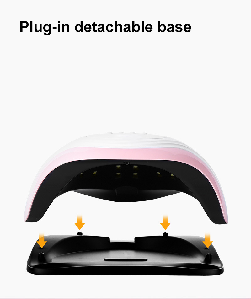 64w Wireless Light Rechargeable Sun UV LED Nail Dryer For Manicure
