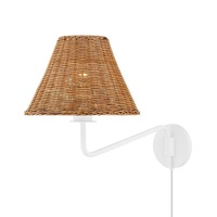 Applique Murale LED Moderne Nordique en Bambou, Créative et Minimaliste, pour Chambre et Salon, Décorative Rétro avec Télécommande