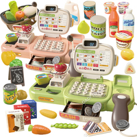 Faire semblant de jouer multifonctionnel B/O supermarché marché caissier registre jouet caisse enregistreuse jouet ensemble pour enfants