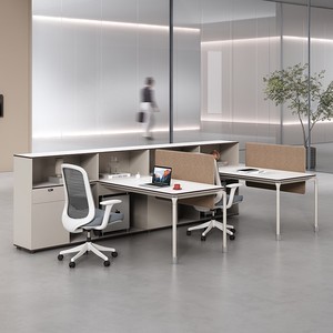 Personel ofis masası için Modern tasarım manuel ekran bölümü beyaz tahta ofis bölmesi ile modüler ofis iş istasyonları finans - Product Image 4