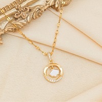 Collier pour femme en acier inoxydable, pendentif coquille dynamique en forme d'éventail, accessoires minimalistes haut de gamme