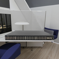 48 Port Gigabit + 6 Port Fiber 10G SFP+ Switch Ethernet Jaringan Terkelola L3 dengan Anggaran Daya 900W (Opsional) Switch PoE