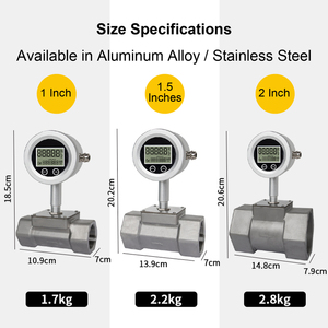 <strong>Pulse</strong> <strong>Output</strong> RS485 Battery Powered Stainless Steel Clamp Threaded Flange Urea Water Industrial Digital Turbine Flow Meter - Product Image 4