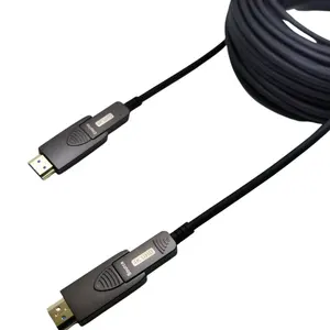 HDMI Fiber Cable Customized Length AOC Optical Fiber Hdmi Cable 48Gbps 8K 4K 2.1V DisplayPort Cable For HDTV 3m 5m 10m 20m 50m O