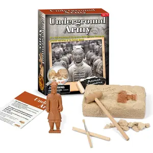 Jouets éducatifs Distributeurs Kit de fouilles de l'armée souterraine / Guerriers en terre cuite Déterrez-le Kit d'excavation - Product Image 1
