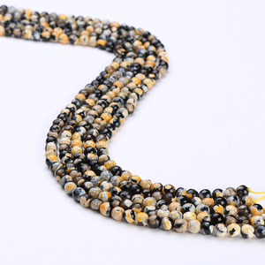 ลูกปัดพลอยอาเกตธรรมชาติทรงบริลเลียนท์คัท 2078 สำหรับทำเครื่องประดับ ขนาด 8 มม. และตัวเลือกความสูงของสินค้า 3 มม. - Product Image 4