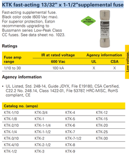 Listones Fusibles <span class=keywords><strong>KTK</strong></span> Curzen Iron pour véhicules utilitaires, interrupteur d'urgence, connexion à enfoncer, résistance, fusible Quar, EATON Bussmann - Product Image 2