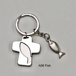 Personalizado Popular portátil de aleación de Zinc Cruz forma mochila ornamento llavero Metal artesanía llavero para regalos - Product Image 2