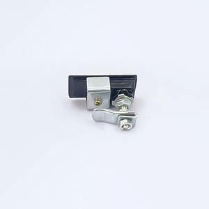 Serrure durable HJ Push-to-Close Serrure <span class=keywords><strong>de</strong></span> porte d'armoire carrée noire en alliage <span class=keywords><strong>de</strong></span> zinc pour casier d'équipement Petit avion à bouton-poussoir - Product Image 5