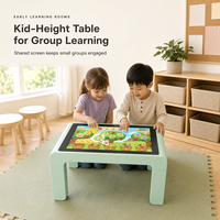 Table tactile interactive pour enfants de 55 pouces avec écran LED, lisible en plein soleil, étanche IP65, réglable en hauteur pour la maison et les écoles