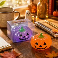 Nouveau jouet anti-stress en TPR Vaseline Citrouille d'Halloween, en maltose, pour soulager l'anxiété et la colère, à partir de 14 ans
