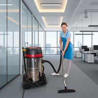 Aspirateur robot sans sac électrique 100L, professionnel, industriel, en acier inoxydable, cyclonique, pour usage domestique, hôtelier et automobile