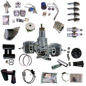 120cc Mmodel Avión teledirigido Motor de gasolina Dos cilindros Sistema de generación de energía de correa de dos tiempos - Product Image 6