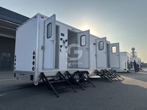 Toilettes et Douche Portables de Luxe pour Extérieur – Toilettes Préfabriquées Design Moderne – Remorque Sanitaire Commerciale Extérieure - Product Image 4