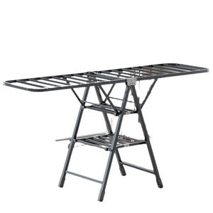 من المصنع رف تخزين منزلي قابل للطي على شكل جناح داخلي وخارجي رف معدني قابل للطي لتعليق الملابس وتجفيفها - Product Image 1