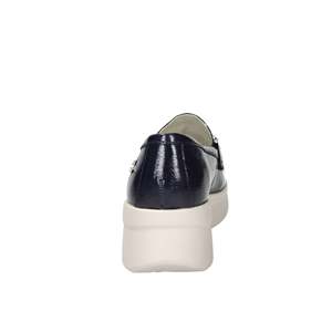 Mocassins en cuir bleu pour femme Cinzia Soft, chaussures plates - Product Image 3