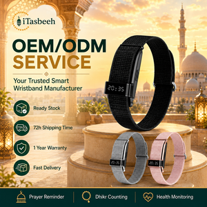 High Quality Smart Zikr Tasbeeh Bracelet with Heart Rate Monitor and Step Tracker for Muslim Men Daily - Product Image 1