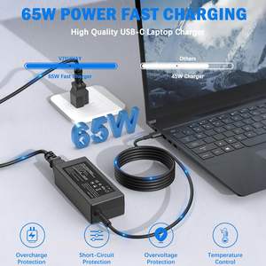 Adaptateur secteur universel USB C 65W Chargeur pour ordinateur portable pour Dell pour Lenovo pour <span class=keywords><strong>Huawei</strong></span> Matebook pour HP Spectre pour Acer <span class=keywords><strong>Chromebook</strong></span> pour - Product Image 2