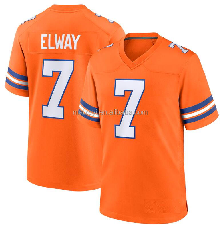 #7 John Elway Orange Reverso