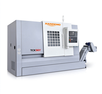 Tour CNC à lit incliné 4 axes TCK56Y avec système de changement d'outils automatique et capacités multi-surfaces pour le travail des métaux de précision