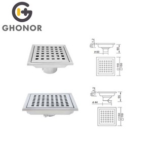 Bathroom Floor Flat <strong>Metal</strong> Cross Flooring Tiles Water <strong>Drain</strong> Removable <strong>Covers</strong> for Floor <strong>Drains</strong> - Product Image 4